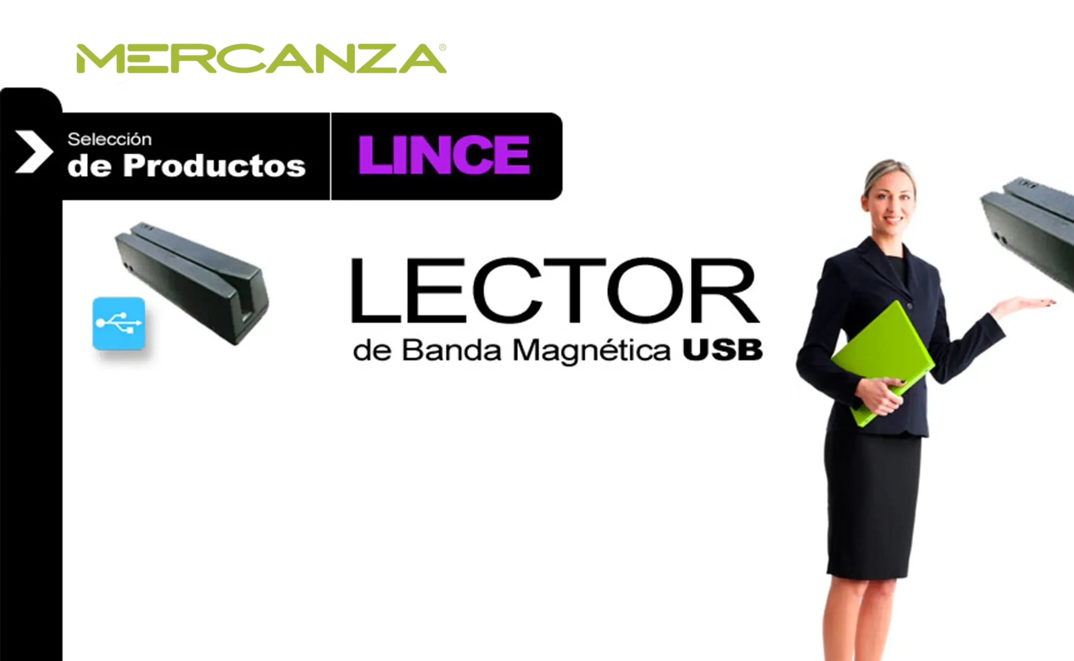 Lince Lector de Banda Magnética USB